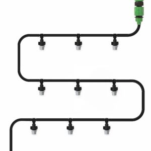 Irrigation System Kit Garden Greenhouse Watering Tool 10m Hose Nozzles Tee Joints