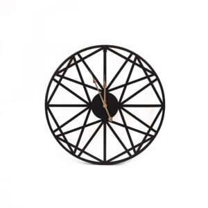 Wrought Iron Outdoor Clock Vintage Wall Decor 50cm Diameter Iron Metal Quartz