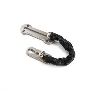 Door Chain Lock Anti Theft Security Guard Bolt Latch Durable Zinc Alloy Easy Installation 3.2mm Chain Thickness Suitable for Wood and Metal Doors