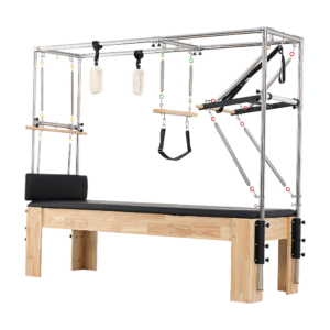 Pilates Trapeze Table Home Gym Train Equipment Machine Stainless Steel Frame Adjustable Bar Versatile Design