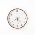 Wooden Wall Clock Modern Minimalist Design 10 Battery Powered Sweep Movement