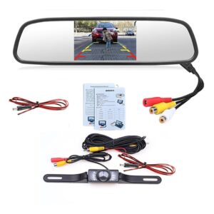 Randy Travis Rearview Camera Mirror Parking System Kit 120 Degree Night Vision