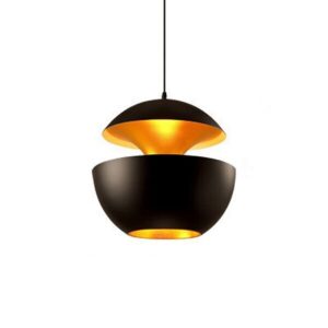 Modern Pendant Lamp LED Chandelier Ceiling Light Black/White 25cm E27 Bulb