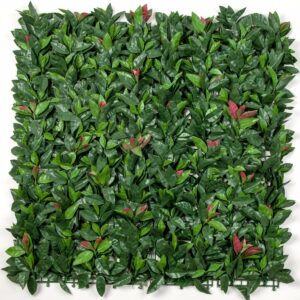 Artificial Photinia Hedge Panels UV Stabilised 1m X 1m Easy DIY Installation Lifelike Appearance