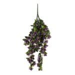 Artificial Hanging Purple Bougainvillea Plant UV Resistant 90cm Realistic Leaves & Flowers