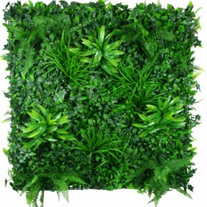 Green Tropics Artificial Vertical Garden Grasses Ivy Ferns 1m X 1m UV Stabilised