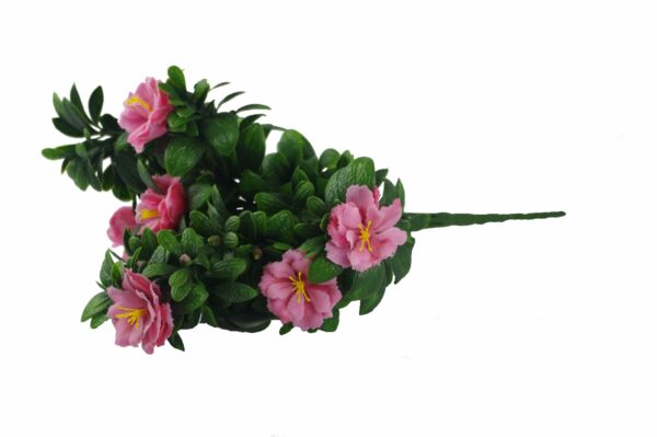 Artificial Pink Rose Bunch UV 45cm Perfect for Vertical Gardens Vases Weddings