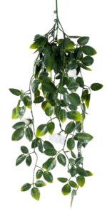 White Mixed Hanging Foliage UV 60cm Green Leaves & Flowers for Vertical Garden Wall