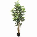 Artificial Potted Oak Tree 180cm Botanically Accurate Foliage & Red Flower Buds