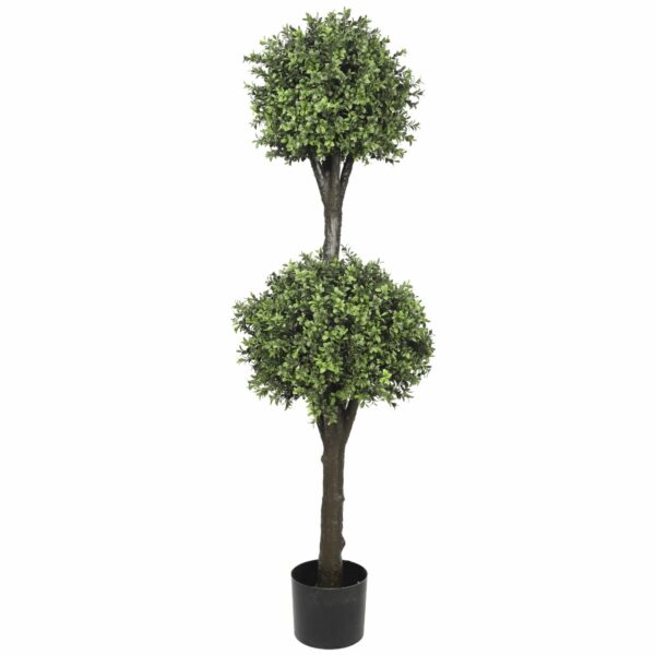 Artificial Topiary Tree 2 Ball Faux Topiary Shrub 150cm High UV Resistant Indoor/Outdoor