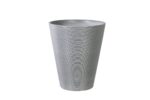 Decorative Textured Grey Planter 47cm High Quality Recycled Materials Weather Resistant