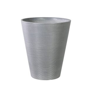 Decorative Textured Grey Planter 47cm High Quality Recycled Materials Weather Resistant