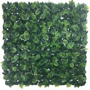 Country Oak Artificial Vertical Garden Hedge Panel 1m x 1m Realistic Foliage Easy Install Durable Indoor/Outdoor Use