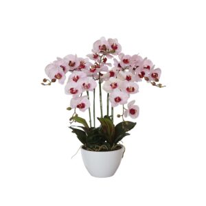 66cm Multi Butterfly Orchid Pink Faux Silk Potted Plant