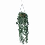 Artificial Hanging Basket Petal Leaf Heart Shaped UV Treated Foliage 110cm