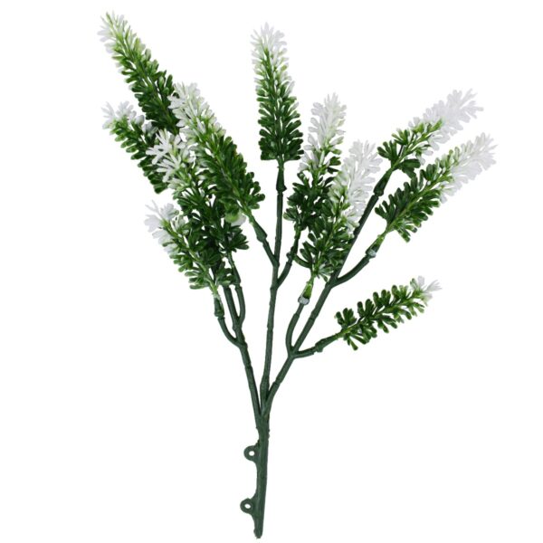 Artificial Small White Lavender UV Resistant 26cm Stunning Plant Stem with Exceptional Detail