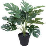 Artificial Potted Split Philodendron (Monstera) 40 cm High Quality Replica for Home & Office Decor