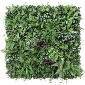 Vista Green Vertical Garden Green Wall UV Resistant 100cm x 100cm Lush Foliage & Easy Install