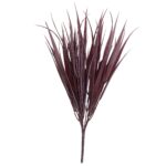 Dark Red Artificial Grass Stem