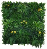 Yellow Rose Vertical Garden / Green Wall UV Resistant 100cm x 100cm Aesthetic & Versatile