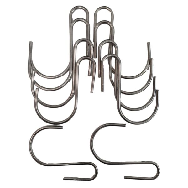 Stainless Steel Hanging Hooks 9cm x 7cm High Quality Perfect for Indoors/Outdoors