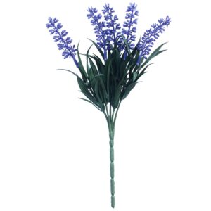 Artificial Lavender Stem Impress Lavender UV Resistant 32cm Realistic Faux Plant for Green Walls or Floral Arrangements