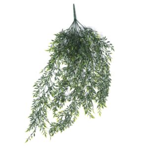 Artificial Hanging Ruscus Leaf Plant UV Resistant 90cm Realistic Foliage for Indoor/Outdoor Use