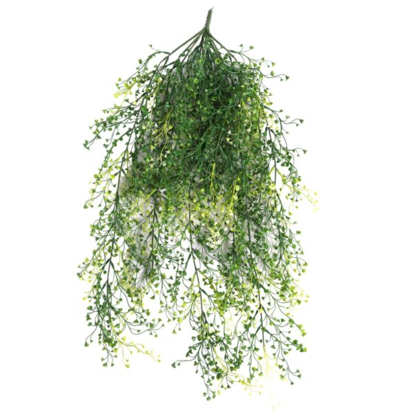 Artificial Hanging Plant Mixed Green String of Pearls UV Resistant 90cm Elegant & Realistic