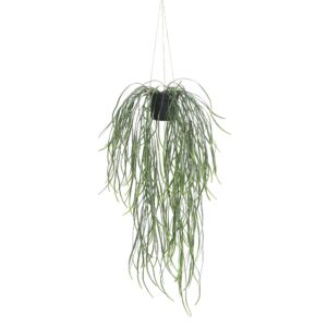 Artificial Hanging Potted Plant (Willow Leaf) 66cm UV Resistant Realistic & Eco Friendly Home Decor