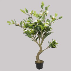 Faux White Flowering Magnolia Tree 130cm