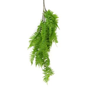 Artificial Hanging English Fern (Two Tone) Foliage UV Resistant 80cm Realistic & Lush Decor