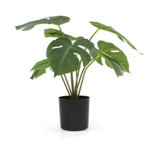 Artificial Split Philodendron Plant Real Touch Faux Evergreen Indoor Home Decor