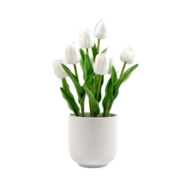 Artificial Tulip Plant Arrangement Eco Friendly Non Toxic Home Office Decor