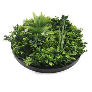 Artificial Green Wall Disc UV Resistant Evergreen Vertical Garden Indoor Outdoor Decor