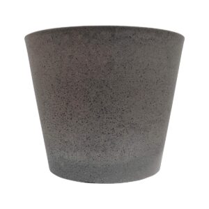 Imitation Stone Grey Pot Durable Recycled Material UV Resistant Indoor Outdoor Planter