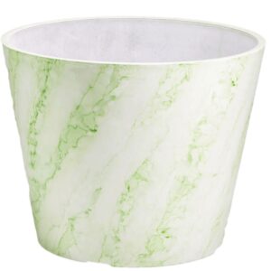 Elegant Garden Pot Imitation Marble Recycled Materials Durable Luxury Planter