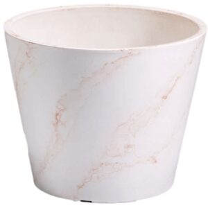 Imitation Marble Garden Pot Elegant Luxury Durable Recycled Material Plant Container