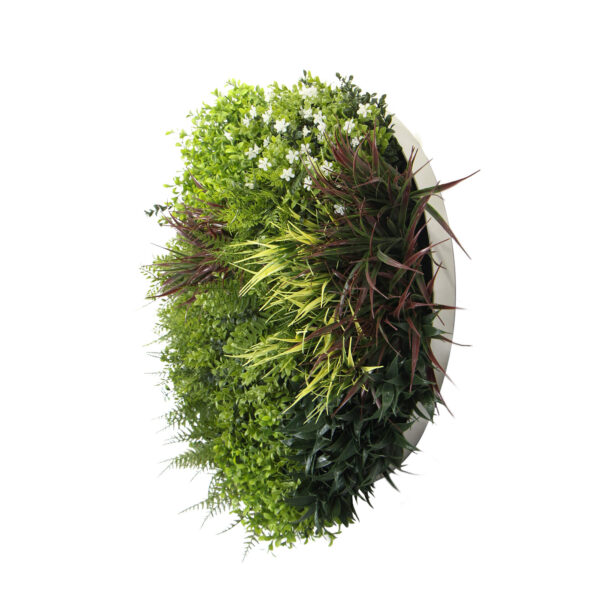 Artificial Green Wall Disc Vertical Garden UV Resistant High Impact Decor 80cm