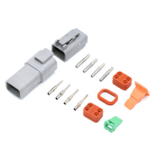 Waterproof Electrical Connector Plug Kit 4 Way Pin DT Series Automotive Marine