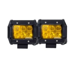 Flood LED Light Bar Offroad Work Driving Fog Lamp Yellow Wide Beam IP68 Durable