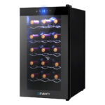 Wine Cooler Fridge Thermoelectric Adjustable Temperature UV Resistant Glass Silent Operation