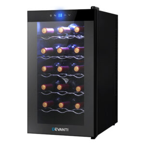 Wine Cooler Fridge Thermoelectric Adjustable Temperature UV Resistant Glass Silent Operation