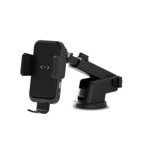 Wireless Car Charger Fast Charging Mount with Suction Cup and Vent Clip