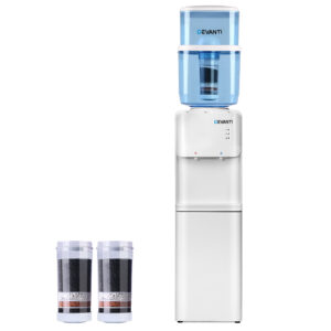 Water Cooler Dispenser Dual Taps Hot Cold Purifier Filter 6 Stage Filtration System Safety Lock