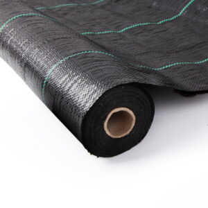 Weed Control Mat Woven Fabric Gardening UV Resistant Porous Surface Black