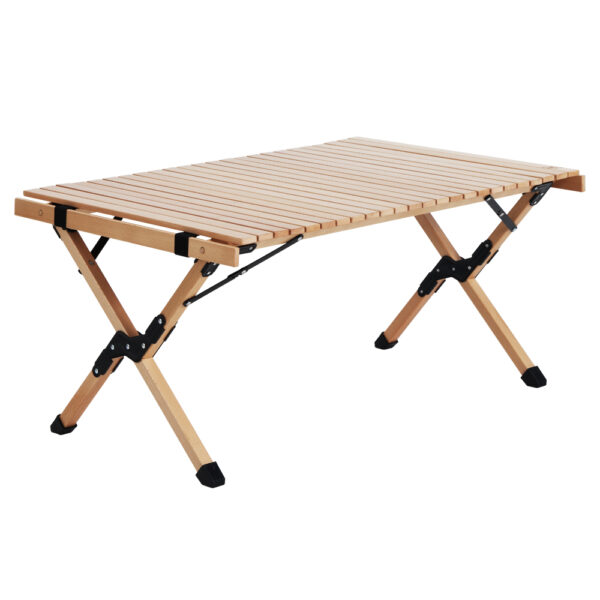 Outdoor Furniture Folding Wooden Camping Table Portable Picnic Desk with Carry Bag