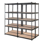 Garage Shelving Unit Heavy Duty Adjustable 5 Tier Storage Rack Rust Resistant