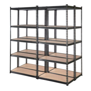 Garage Shelving Unit Heavy Duty Adjustable 5 Tier Storage Rack Rust Resistant