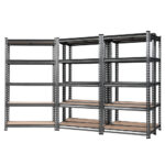 Warehouse Shelving Storage Rack Steel Adjustable 5 Tier Heavy Duty Anti Rust