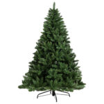 Christmas Tree 8FT Green Fir Lifelike PVC Tips Sturdy Metal Stand Easy Assembly